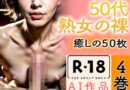 【R18写真集】50代熟女の裸。癒しの50枚〜4巻〜